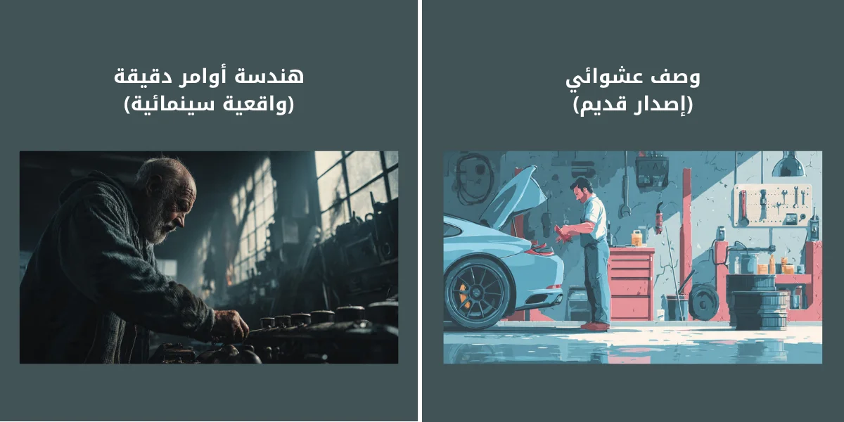 مقارنة توضح التطور الهائل في واقعية الصور المولدة باستخدام Midjourney V8