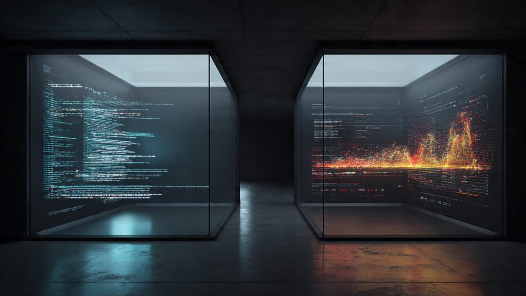 The Claude Artifacts UI rendering an interactive dashboard side-by-side with the code.