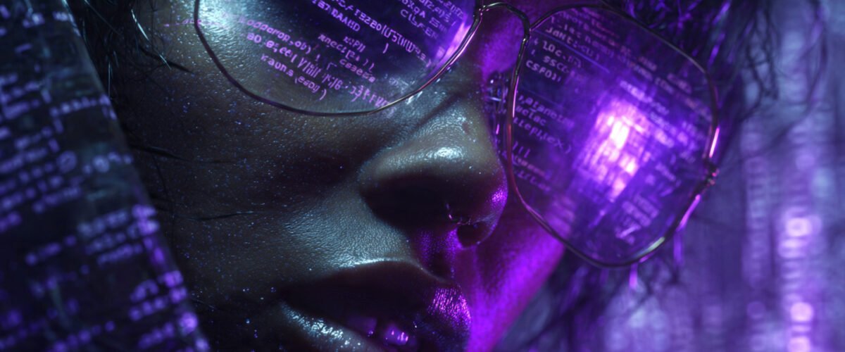 Un voleur cybernétique extrayant les secrets et les prompts d'un coffre fort numérique