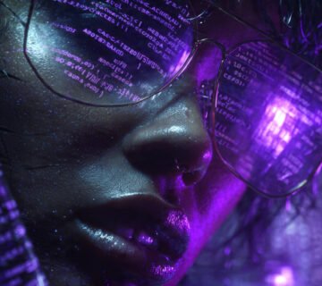 Un voleur cybernétique extrayant les secrets et les prompts d'un coffre fort numérique