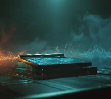 A cinematic photorealistic wide shot of a high tec 360x320