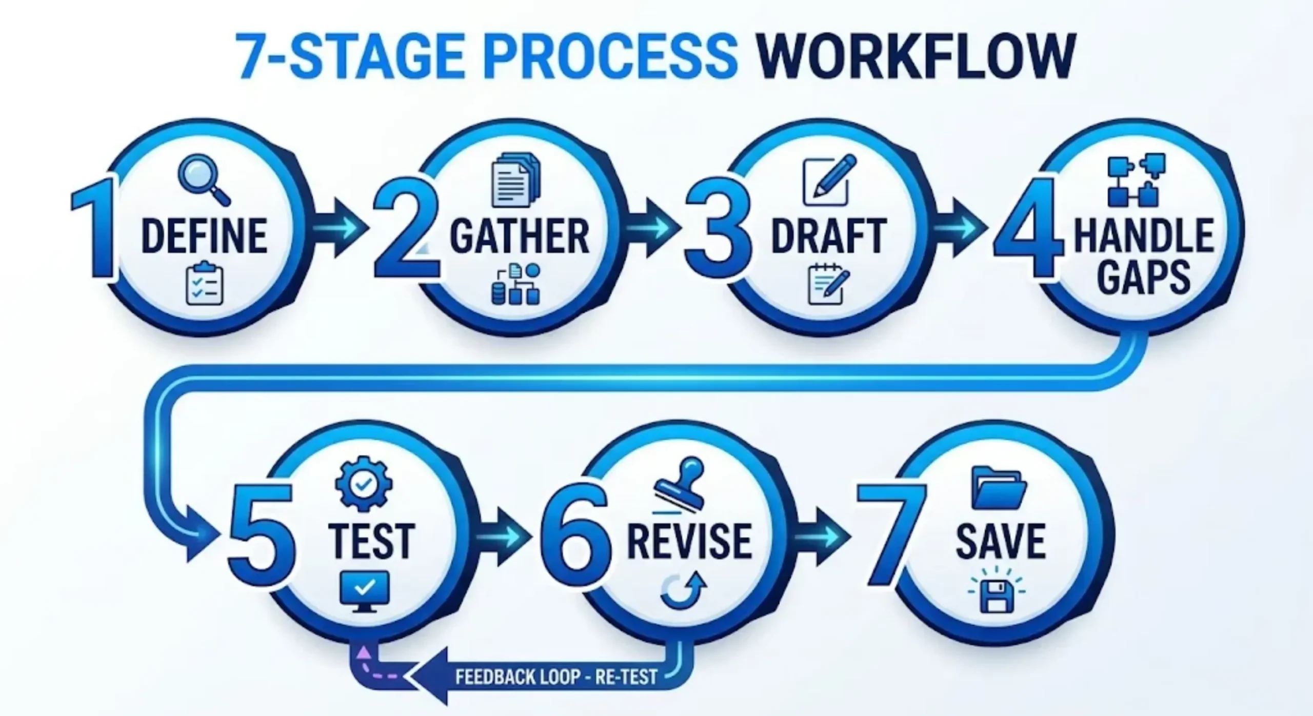 Prompt-writing workflow from defining the deliverable through testing, revision, and reuse